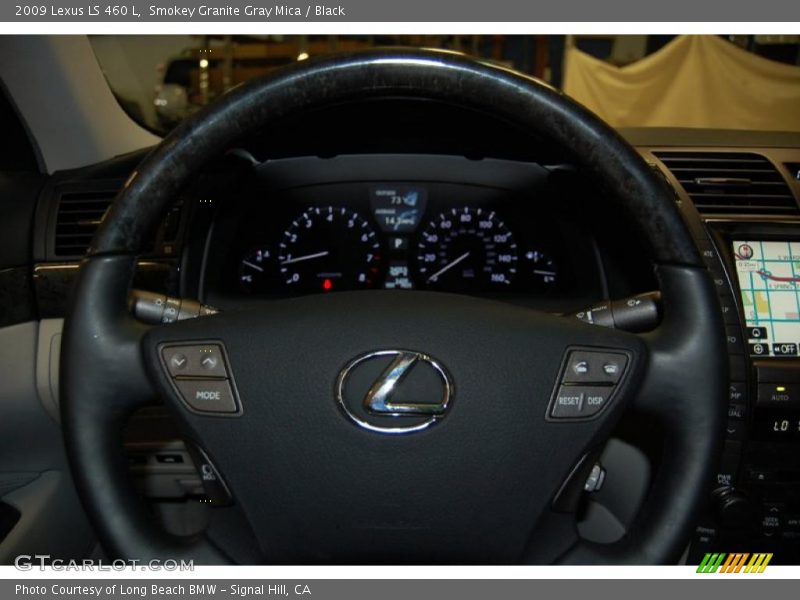 Smokey Granite Gray Mica / Black 2009 Lexus LS 460 L