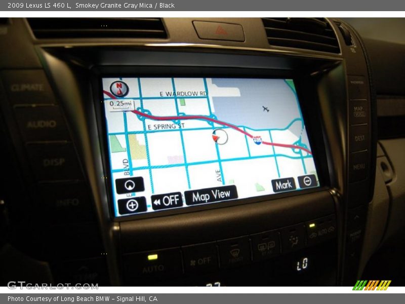 Smokey Granite Gray Mica / Black 2009 Lexus LS 460 L