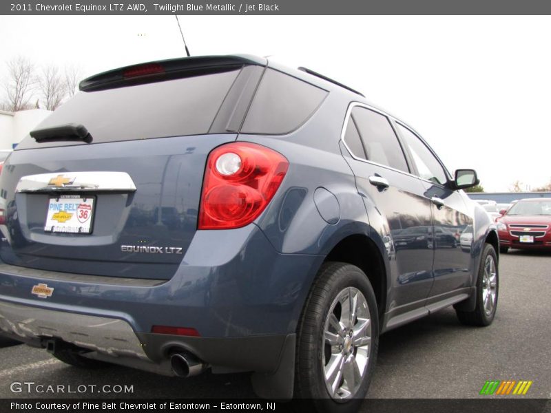 Twilight Blue Metallic / Jet Black 2011 Chevrolet Equinox LTZ AWD