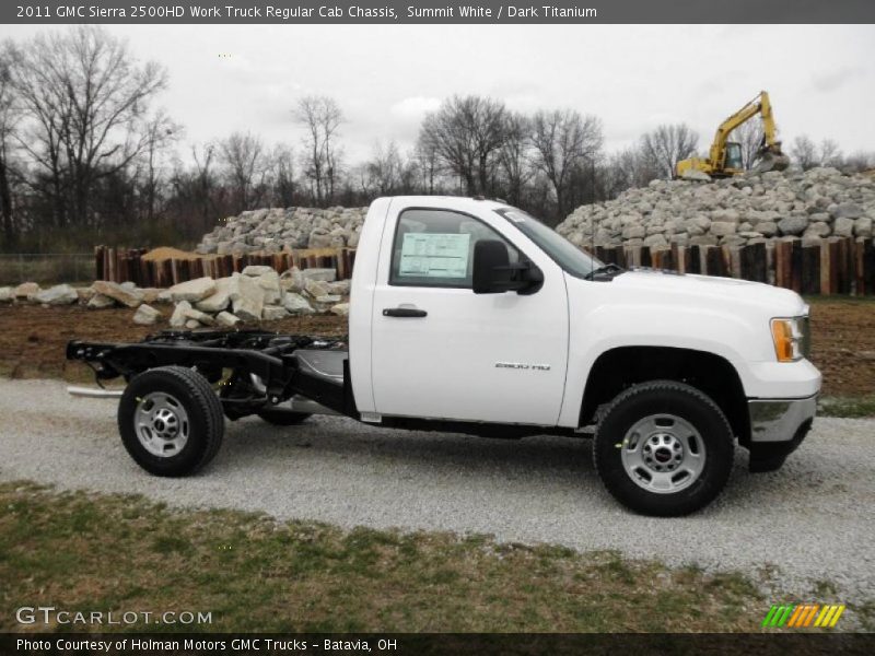  2011 Sierra 2500HD Work Truck Regular Cab Chassis Summit White