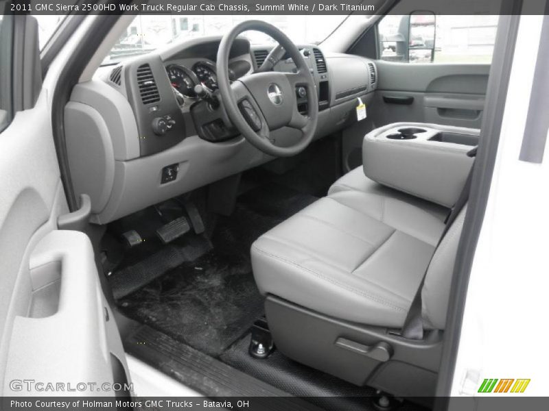  2011 Sierra 2500HD Work Truck Regular Cab Chassis Dark Titanium Interior