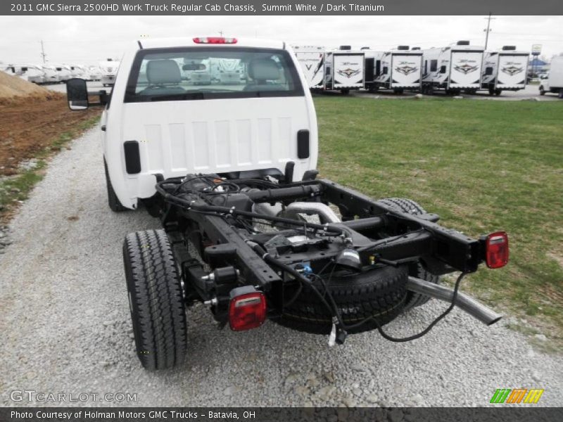 Summit White / Dark Titanium 2011 GMC Sierra 2500HD Work Truck Regular Cab Chassis