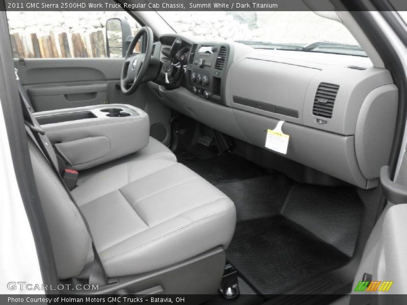 2011 Sierra 2500HD Work Truck Regular Cab Chassis Dark Titanium Interior
