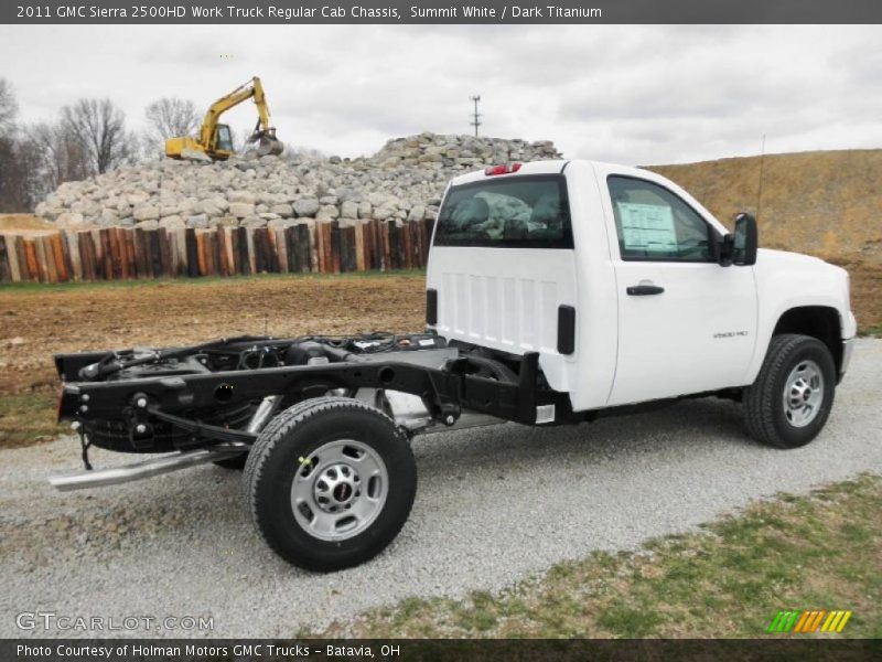 Summit White / Dark Titanium 2011 GMC Sierra 2500HD Work Truck Regular Cab Chassis