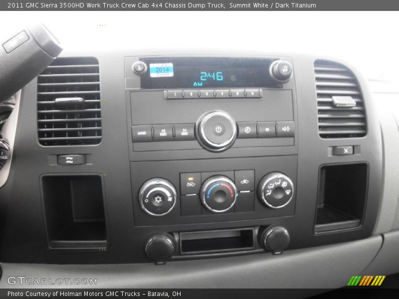 Controls of 2011 Sierra 3500HD Work Truck Crew Cab 4x4 Chassis Dump Truck