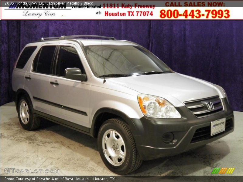 Satin Silver Metallic / Black 2005 Honda CR-V LX