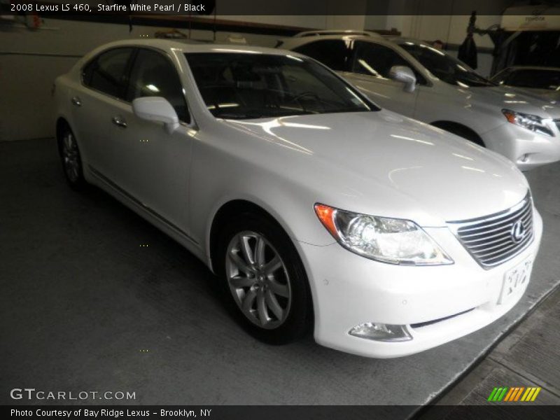 Starfire White Pearl / Black 2008 Lexus LS 460