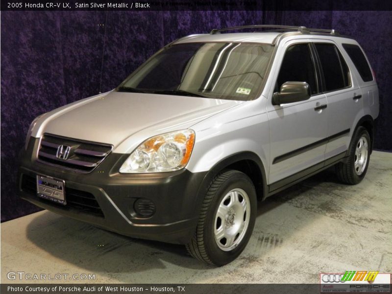 Satin Silver Metallic / Black 2005 Honda CR-V LX