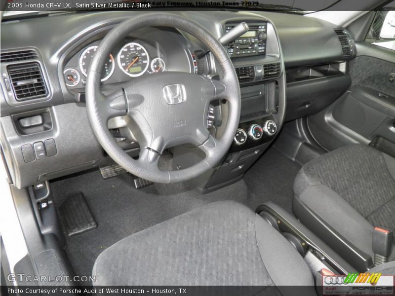 Satin Silver Metallic / Black 2005 Honda CR-V LX