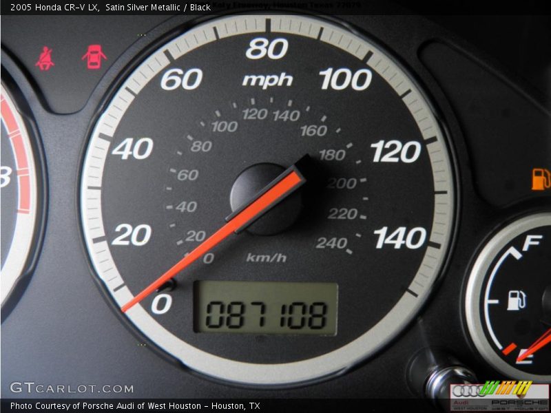 Satin Silver Metallic / Black 2005 Honda CR-V LX
