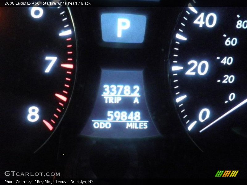 Starfire White Pearl / Black 2008 Lexus LS 460