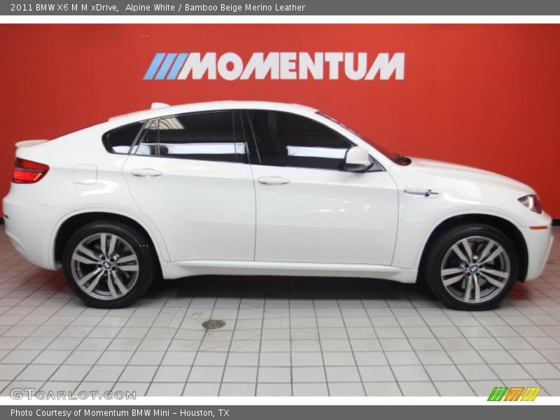 Alpine White / Bamboo Beige Merino Leather 2011 BMW X6 M M xDrive