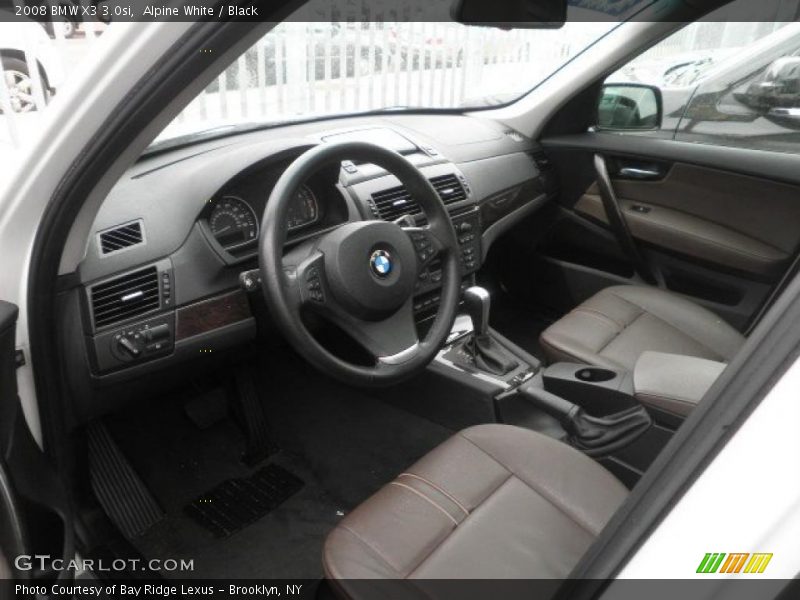 Alpine White / Black 2008 BMW X3 3.0si