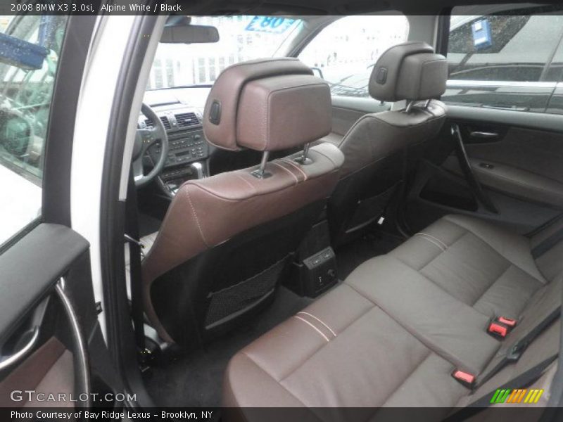 Alpine White / Black 2008 BMW X3 3.0si