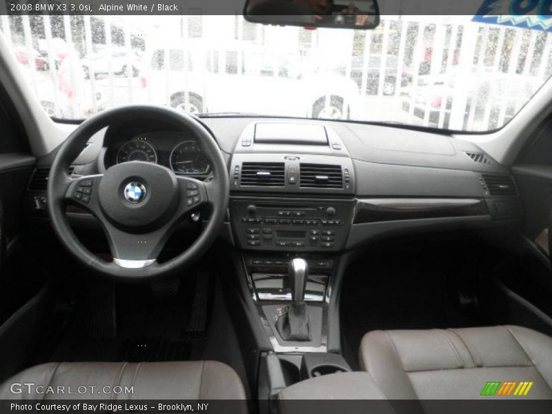 Alpine White / Black 2008 BMW X3 3.0si