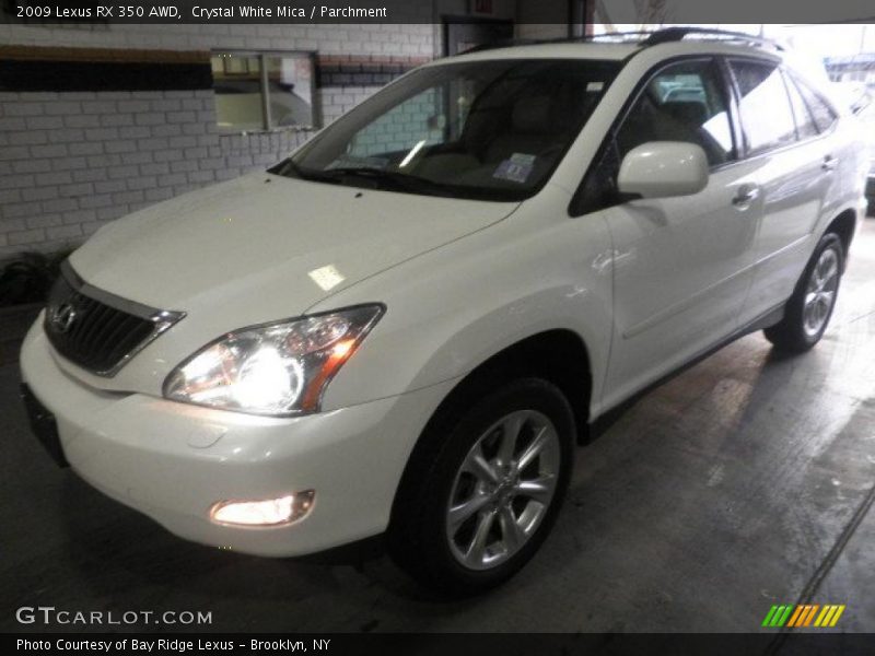 Crystal White Mica / Parchment 2009 Lexus RX 350 AWD