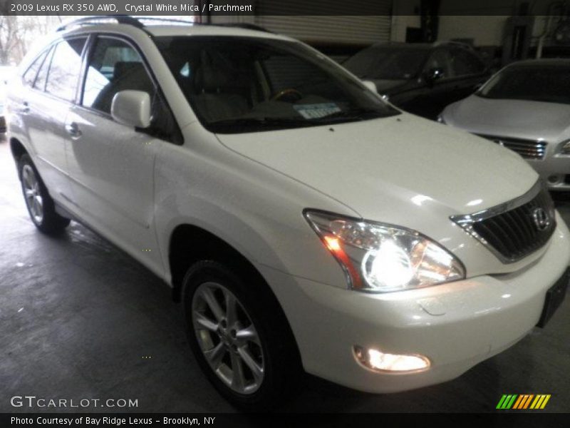 Crystal White Mica / Parchment 2009 Lexus RX 350 AWD