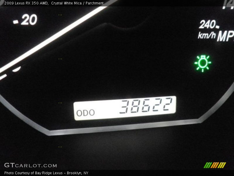 Crystal White Mica / Parchment 2009 Lexus RX 350 AWD