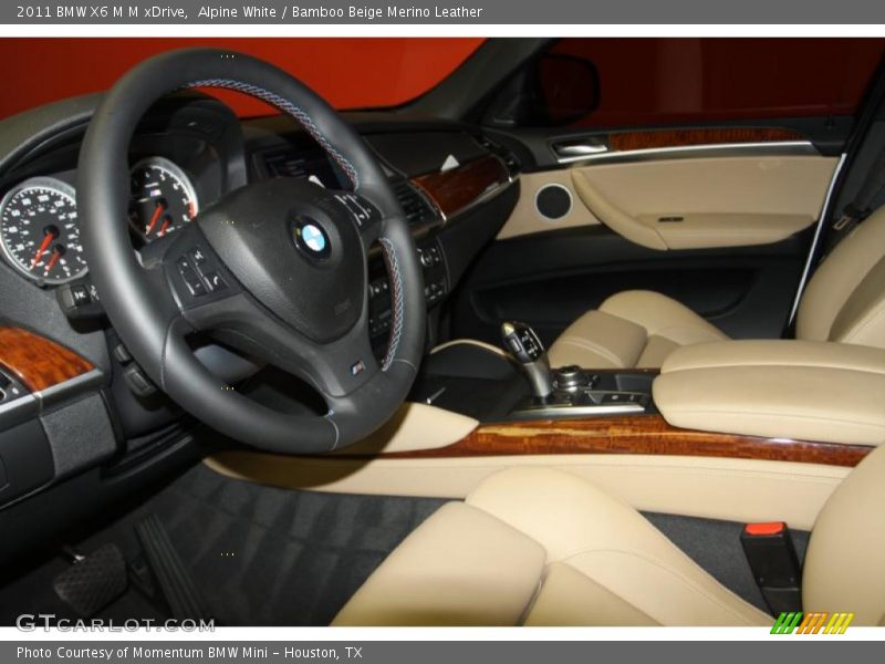 Alpine White / Bamboo Beige Merino Leather 2011 BMW X6 M M xDrive