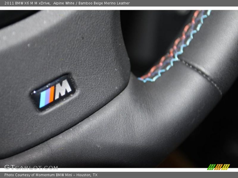 Alpine White / Bamboo Beige Merino Leather 2011 BMW X6 M M xDrive