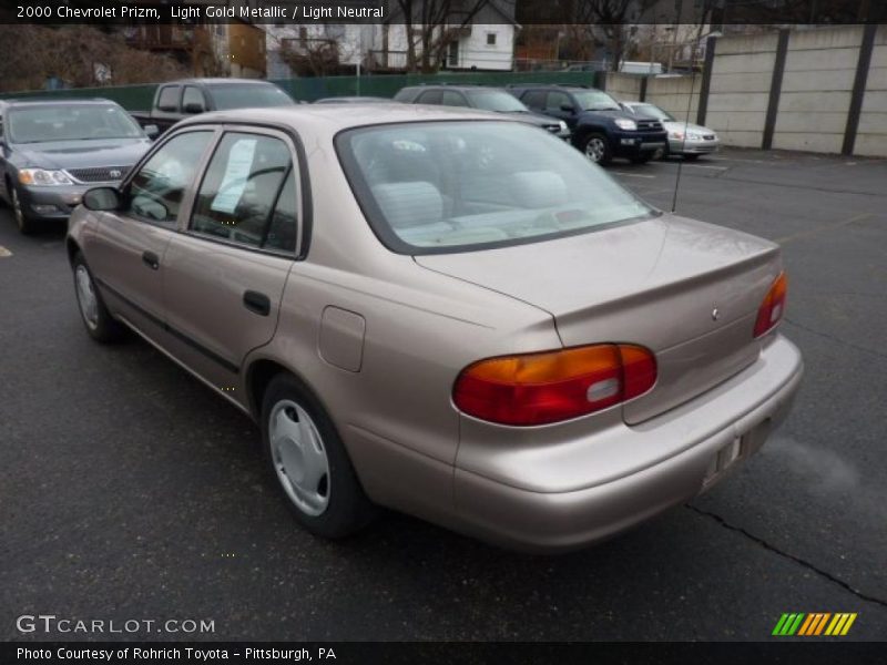 Light Gold Metallic / Light Neutral 2000 Chevrolet Prizm