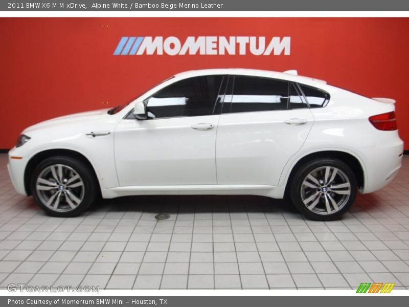 Alpine White / Bamboo Beige Merino Leather 2011 BMW X6 M M xDrive