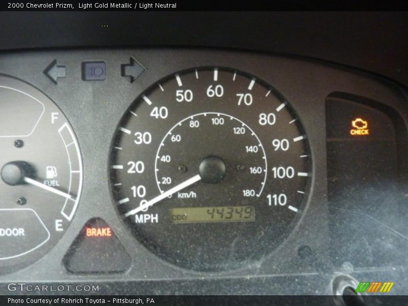 Light Gold Metallic / Light Neutral 2000 Chevrolet Prizm