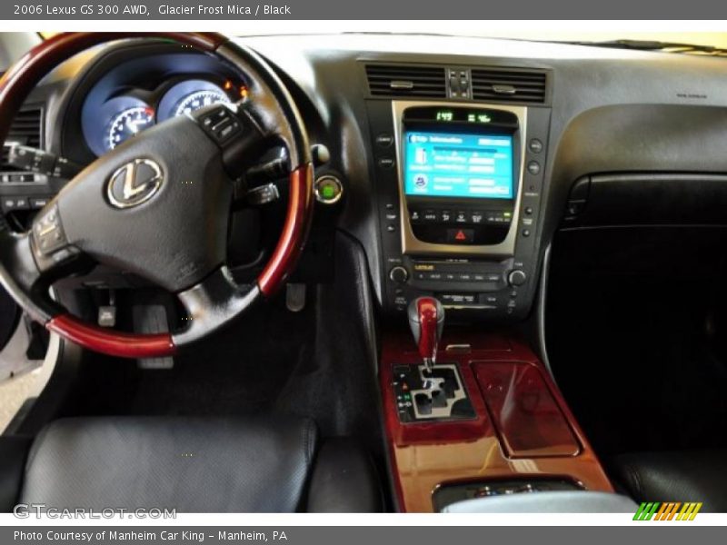 Glacier Frost Mica / Black 2006 Lexus GS 300 AWD