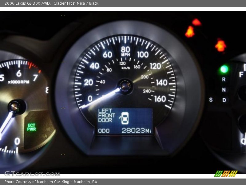 Glacier Frost Mica / Black 2006 Lexus GS 300 AWD