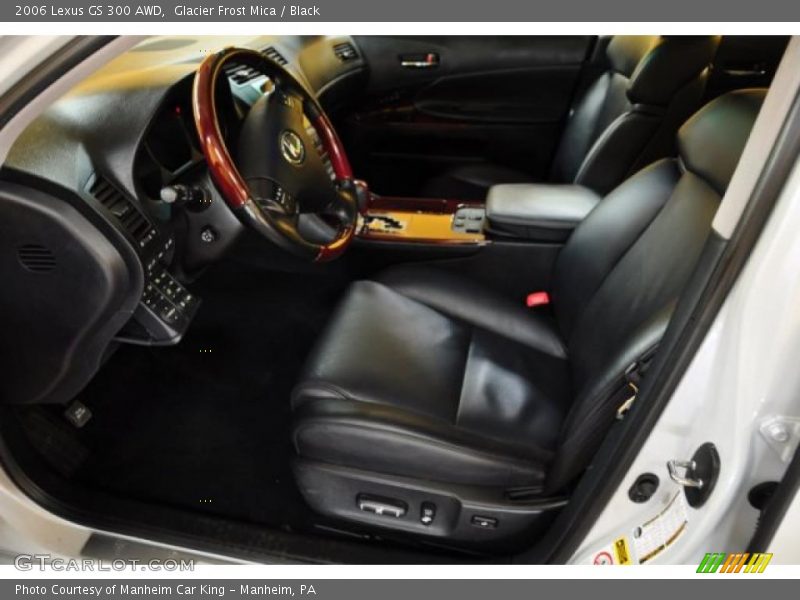 Glacier Frost Mica / Black 2006 Lexus GS 300 AWD