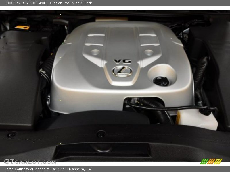 Glacier Frost Mica / Black 2006 Lexus GS 300 AWD