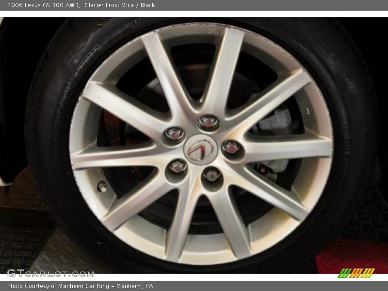 Glacier Frost Mica / Black 2006 Lexus GS 300 AWD