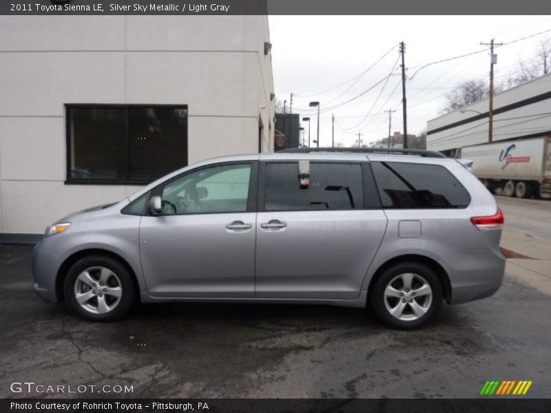 Silver Sky Metallic / Light Gray 2011 Toyota Sienna LE