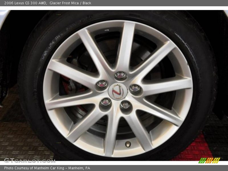 Glacier Frost Mica / Black 2006 Lexus GS 300 AWD
