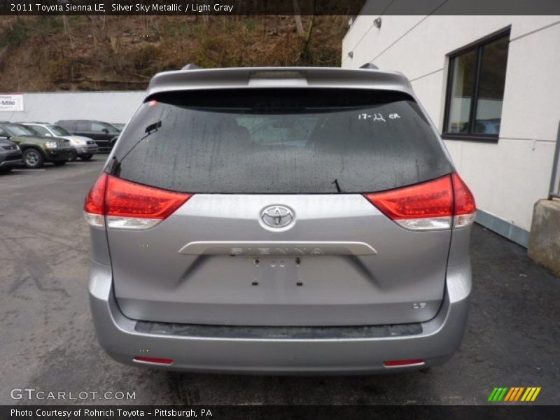 Silver Sky Metallic / Light Gray 2011 Toyota Sienna LE