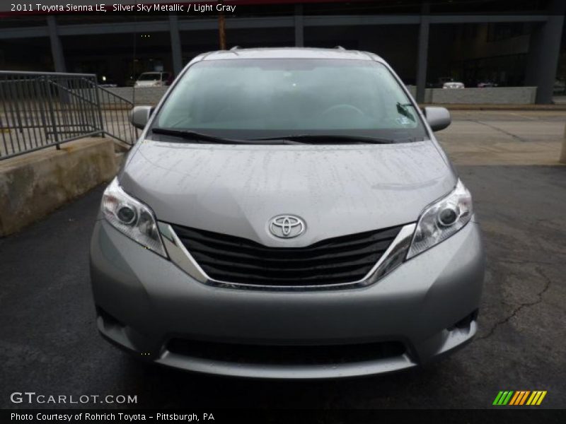 Silver Sky Metallic / Light Gray 2011 Toyota Sienna LE