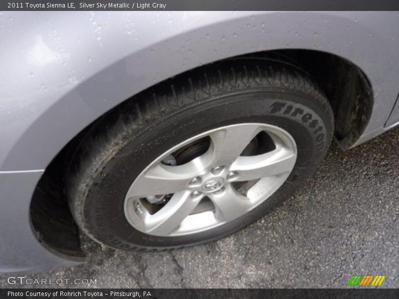 Silver Sky Metallic / Light Gray 2011 Toyota Sienna LE