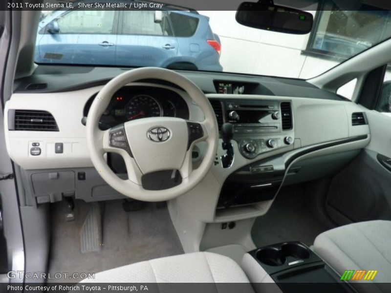 Silver Sky Metallic / Light Gray 2011 Toyota Sienna LE