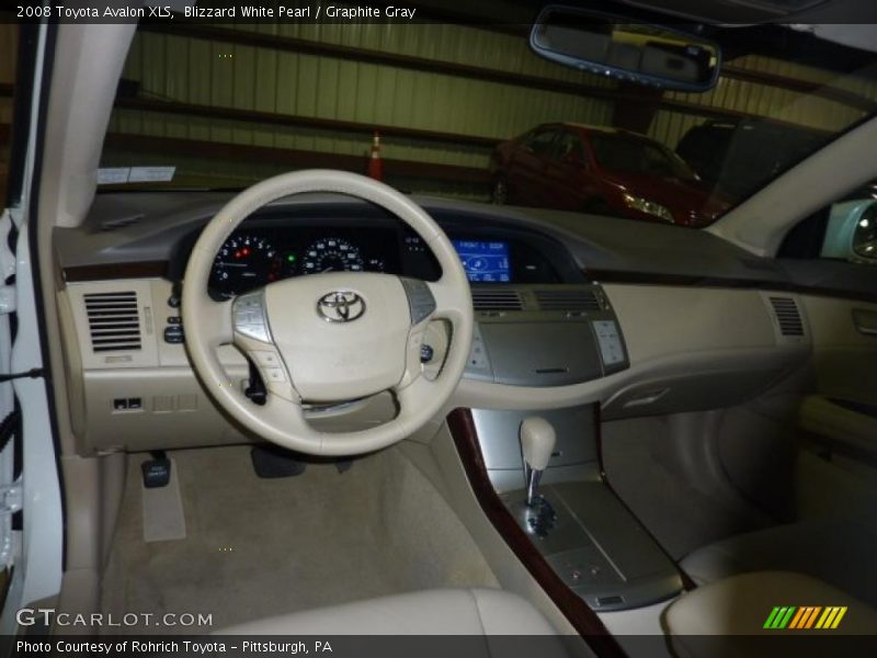 Blizzard White Pearl / Graphite Gray 2008 Toyota Avalon XLS