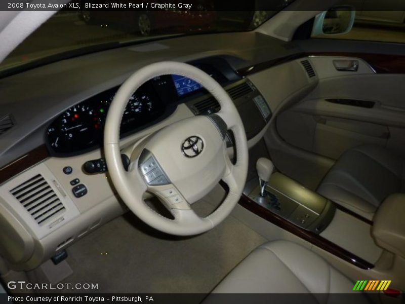 Blizzard White Pearl / Graphite Gray 2008 Toyota Avalon XLS