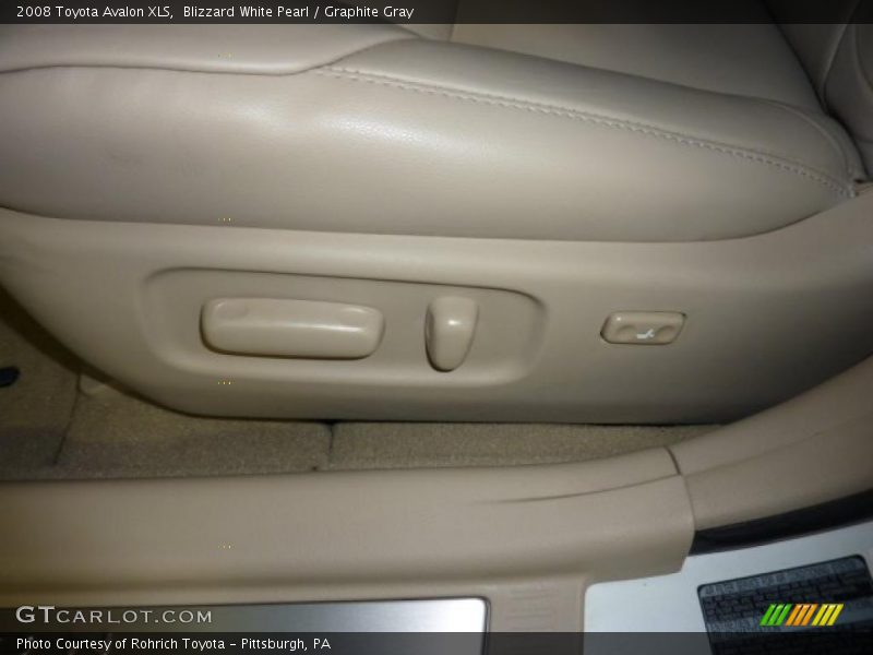 Blizzard White Pearl / Graphite Gray 2008 Toyota Avalon XLS
