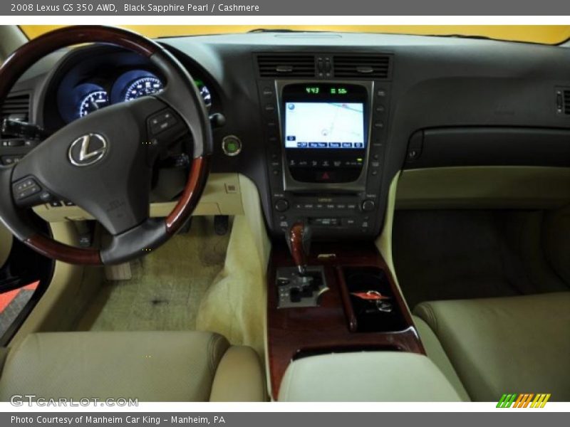 Black Sapphire Pearl / Cashmere 2008 Lexus GS 350 AWD