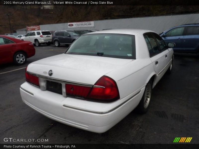 Vibrant White Clearcoat / Deep Slate Blue 2001 Mercury Grand Marquis LS