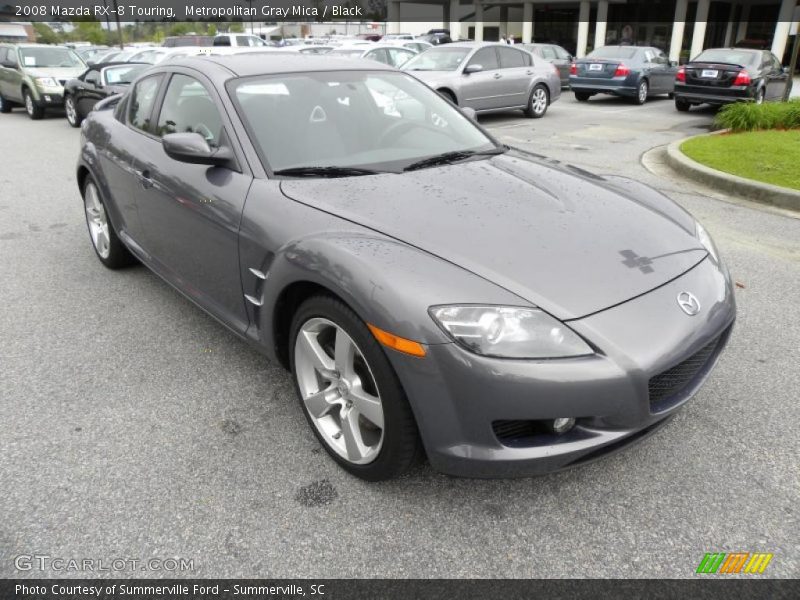 Metropolitan Gray Mica / Black 2008 Mazda RX-8 Touring