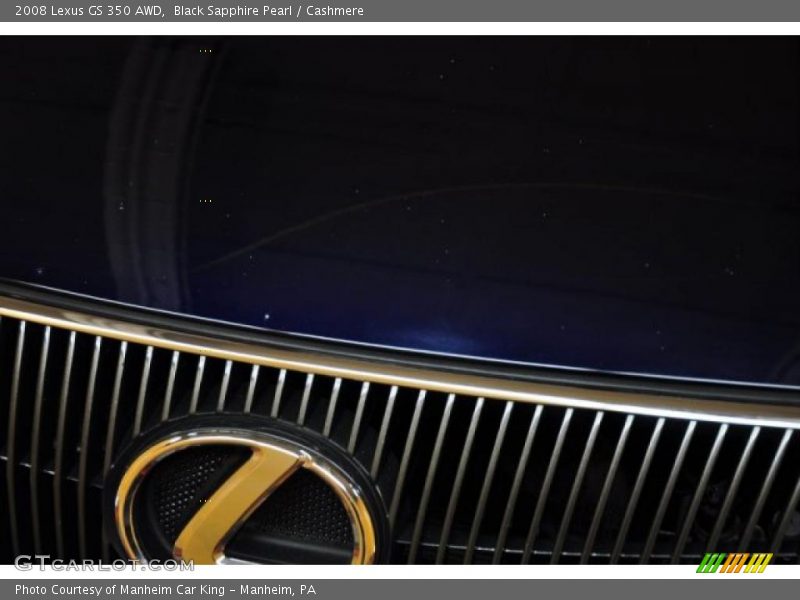Black Sapphire Pearl / Cashmere 2008 Lexus GS 350 AWD