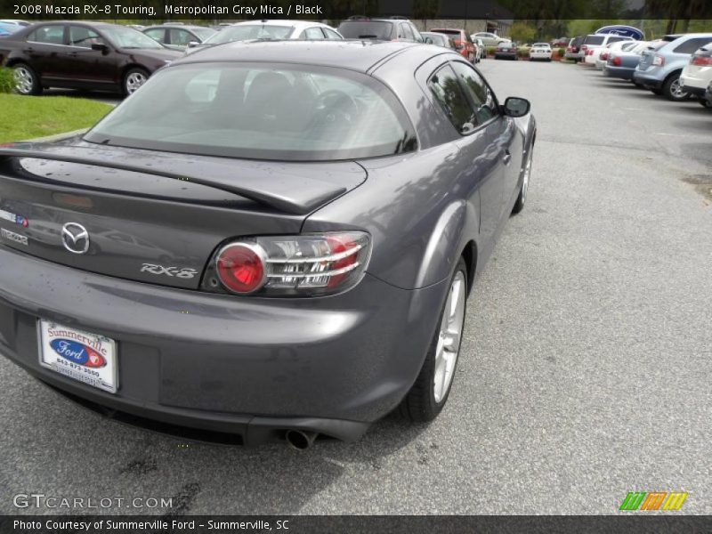 Metropolitan Gray Mica / Black 2008 Mazda RX-8 Touring