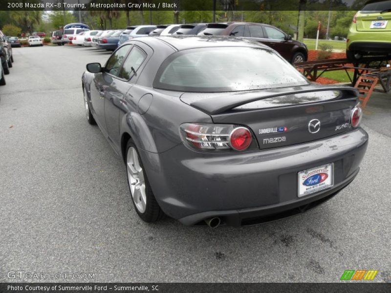 Metropolitan Gray Mica / Black 2008 Mazda RX-8 Touring