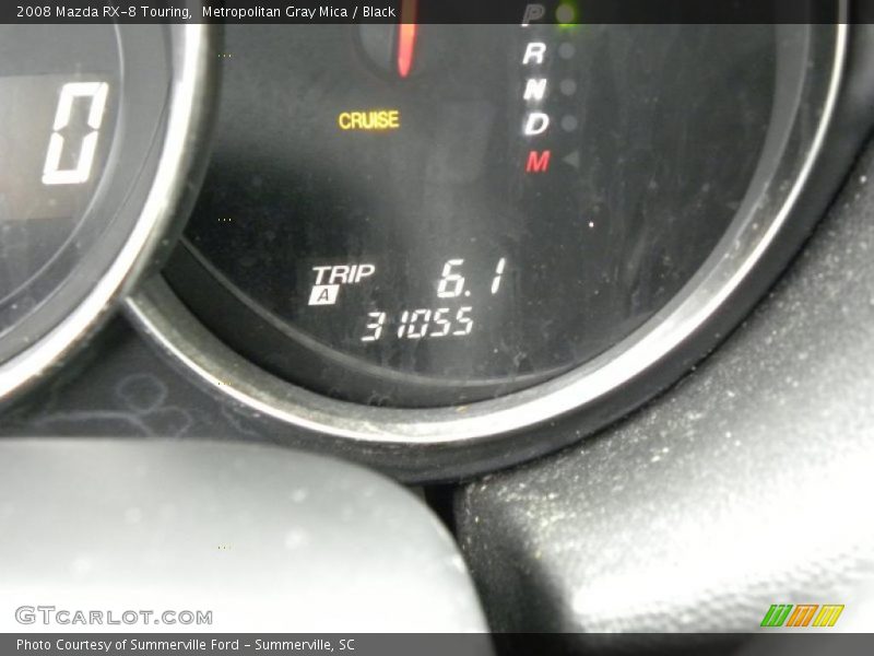 Metropolitan Gray Mica / Black 2008 Mazda RX-8 Touring