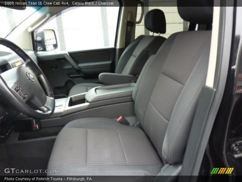  2008 Titan SE Crew Cab 4x4 Charcoal Interior