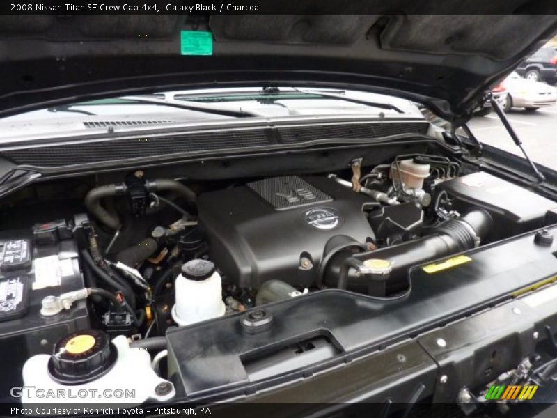 Galaxy Black / Charcoal 2008 Nissan Titan SE Crew Cab 4x4